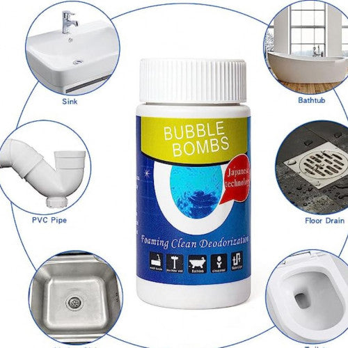 Polvo Destapador de tuberías y cañerías - Bubble Bombs
